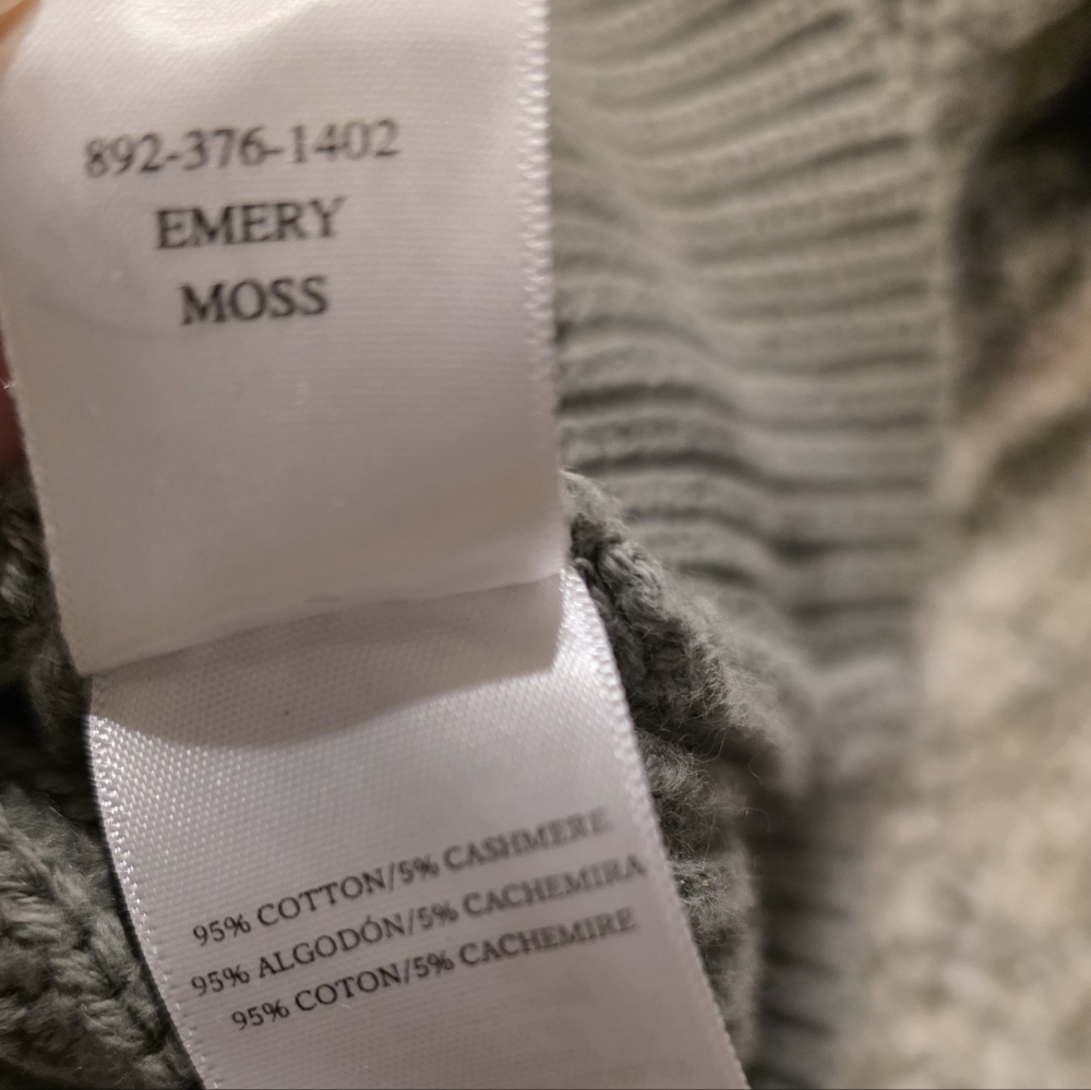 Rails Emery Moss Cashmere Blend Hoodie Sweater Medium - Picture 4 of 6